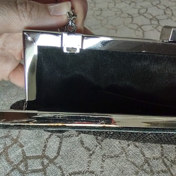 ALDO Black Sequin Evening Clutch - Picture 14 of 14